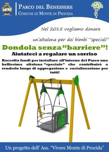 locandina progetto DONDOLA SENZA BARRIERE